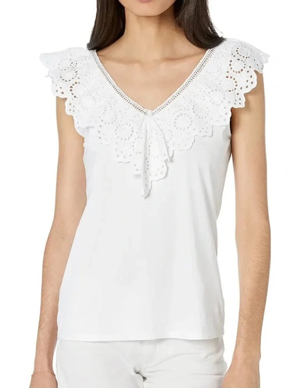 Lilly Pulitzer Plaza Top in Resort White Size Large NWT